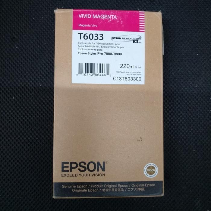 EPSON Tinta T603 3 VIVID MAGENTA Stylus Pro 7800/9800/7880/9880