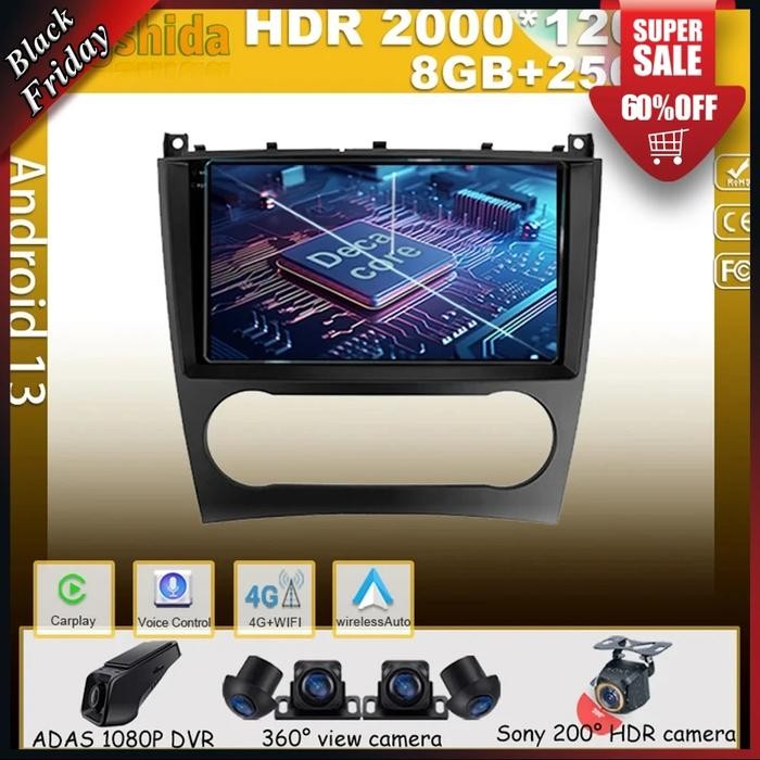 Android For Mercedes Benz C-Class C Class W203 W209 C180 C200 CL203