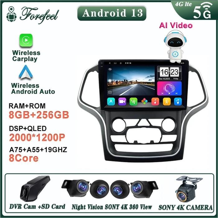 Android13 For Jeep Grand Cherokee WK2 2008-2017 Multimedia Car