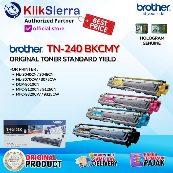 BROTHER ORIGINAL TONER TN240 TN-240 BKCMY TN240BK TN-240BK TN240C TN-240C TN240M TN-240M TN240Y