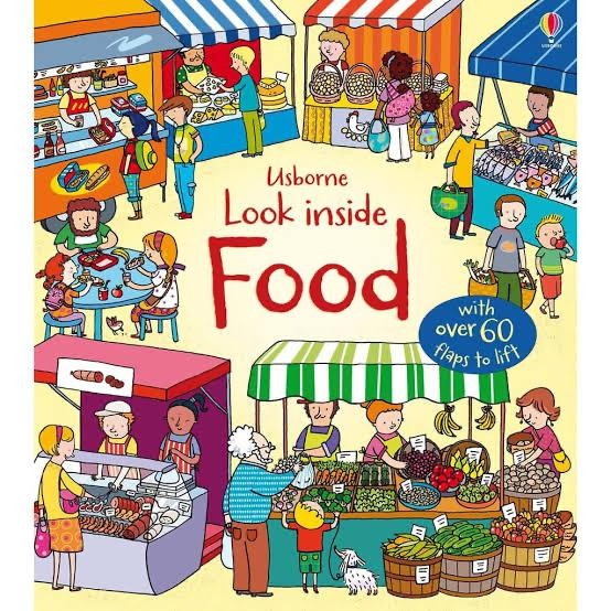 

Usborne Look Inside Food Buku Edukasi Import Anak