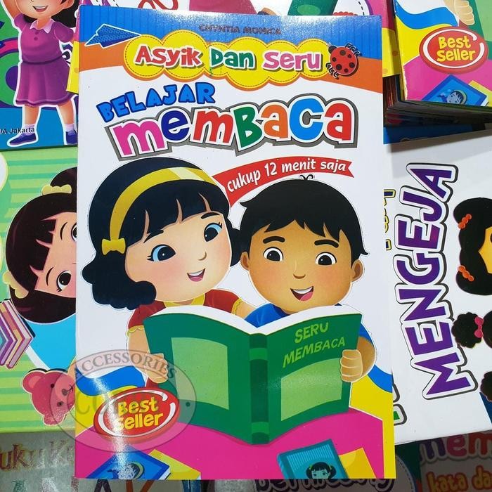 

Buku Anak Belajar Membaca 12 Menit Gambar Berwarna TK PAUD Edukasi Color