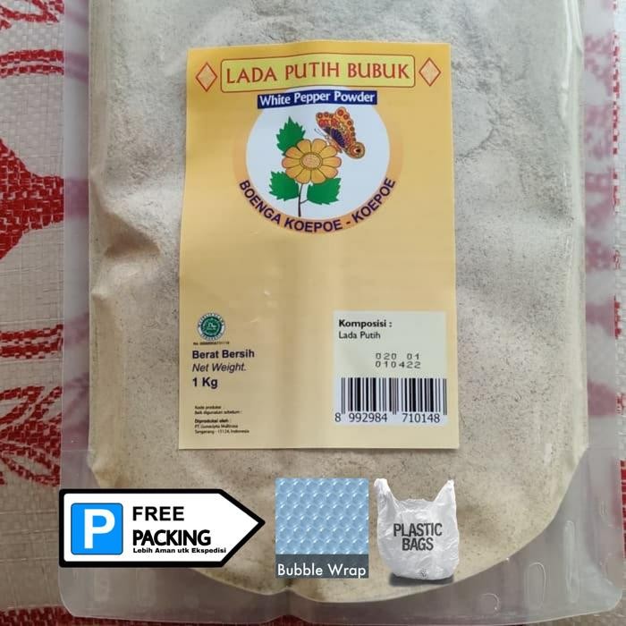 

Lada Putih Bubuk 1kg Refill Bunga Koepoe Koepoe READY New