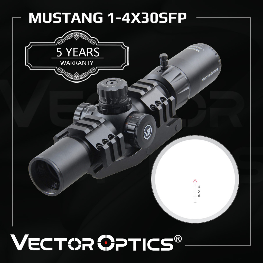 Vector Optics Mustang 1-4x30SFP Riflescope True One Power Scope Sight