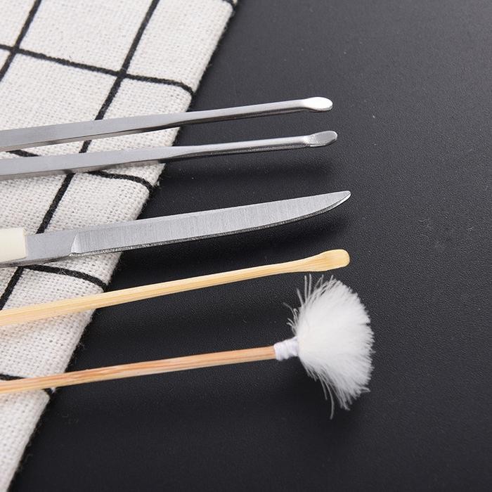 8Pcs Set Alat Pembersih Telinga Stainless Korek Kuping Alat Kotoran Telinga Ear Wax Picker