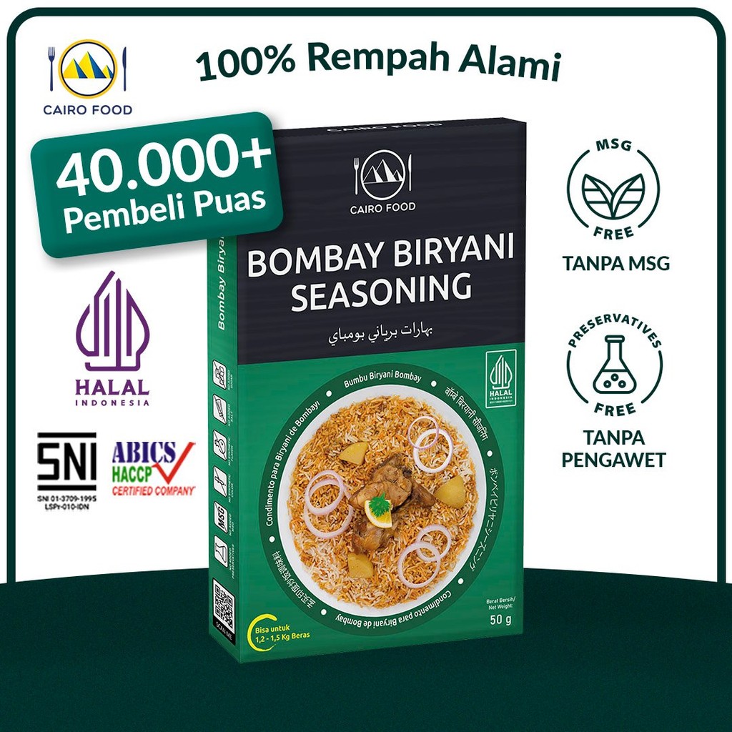 

Bumbu Biryani Bombay Spice Mix Sehat - Cairo Food