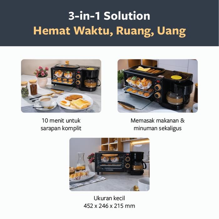 B COFFEE CO. X NASHORN 3-IN-1 BREAKFAST COFFEE MAKER