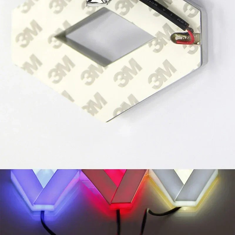 IMPORT Insignia Badge For Renault Logo Light Emblem 4D Logo Light LED Trunk Light For Renault Megane