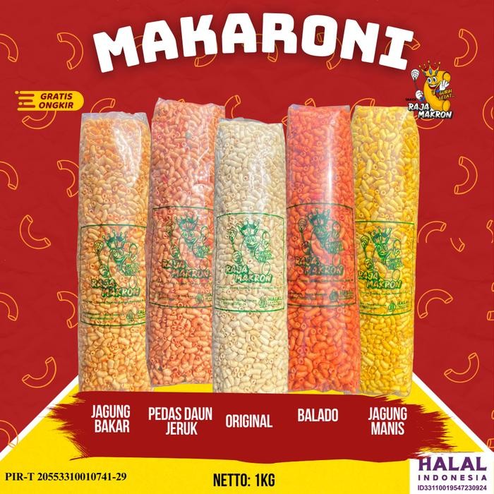 

1 BAL MAKARONI KRESS BANTAT KEMASAN 1 KG 5 VARIAN RASA Food Snack Cemilan Makanan Pedas