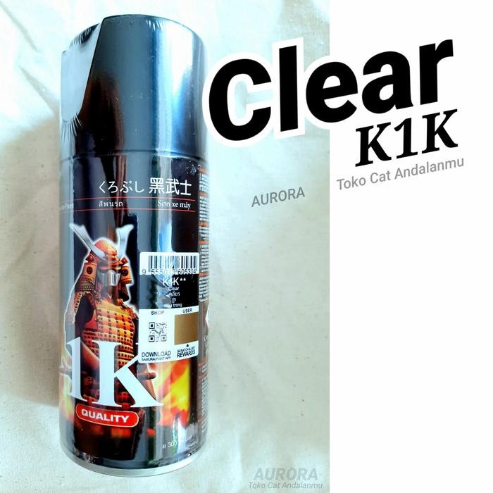 Pilox Samurai k1k Clear Anti Gores Vernis Mengkilap Glos