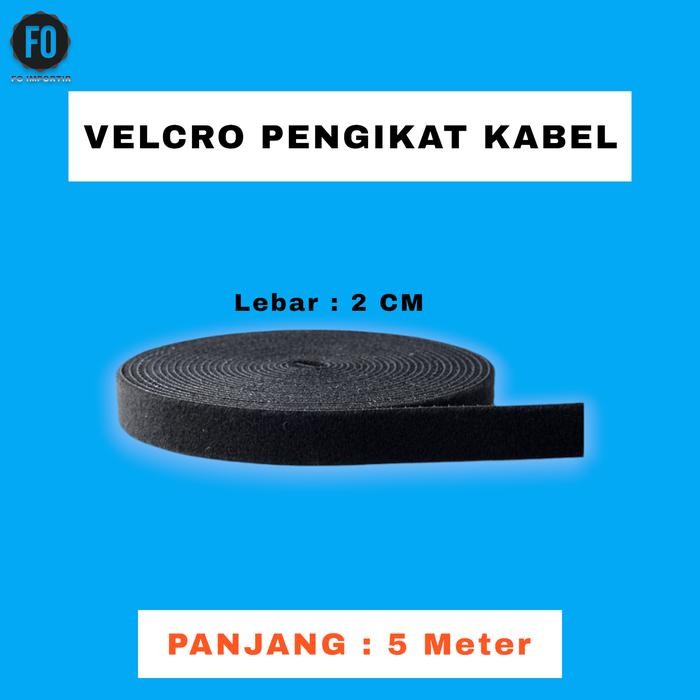 

VELCRO pengikat kabel 5m velcro perekat 5 meter x 2 cm FO/FIBER OPTIK