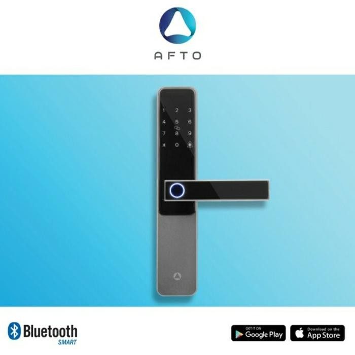 New Afto Smart Door Lock Handle Kunci Pintu Akses Digital App Pin Rfid
