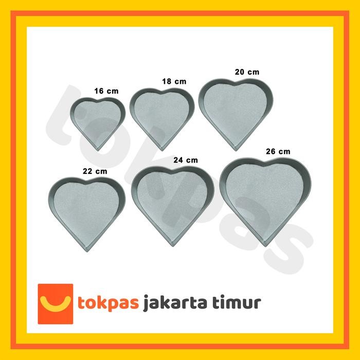 Loyang Hati Galvalum Premium Bentuk Love Cetakan Kue Bolu Cake Best Seller Tebal Premium Gratis Ongk