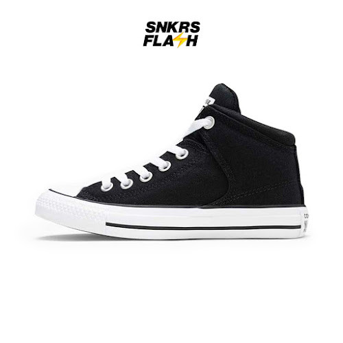 CONVERSE Ct As Hi Street Black White Sepatu Sneakers Pria - 151041C - Size 42