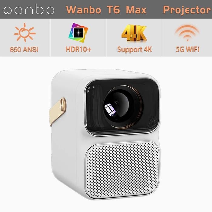 Wanbo T6 MAX Projector 4K 1080P Mini Portable Projector Android