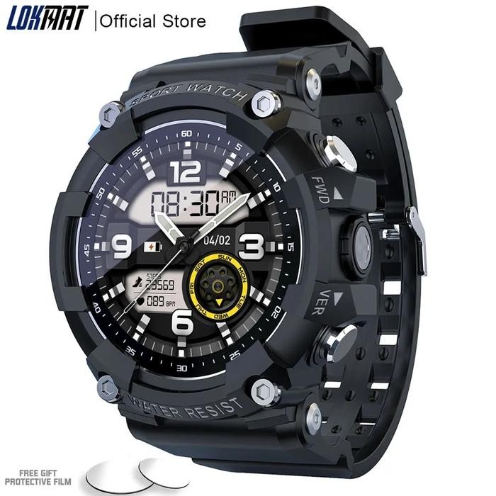 LOKMAT ATTACK 2 Smart Watch Fitness Tracker Full Touch Screen Global