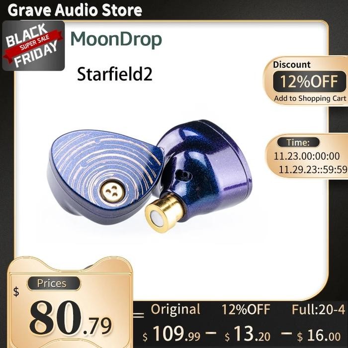 MoonDrop Starfield2 IEM Starfield II Dynamic In-ear Earphone