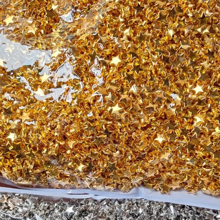 Manik Mote Bintang Gold Emas 10mm