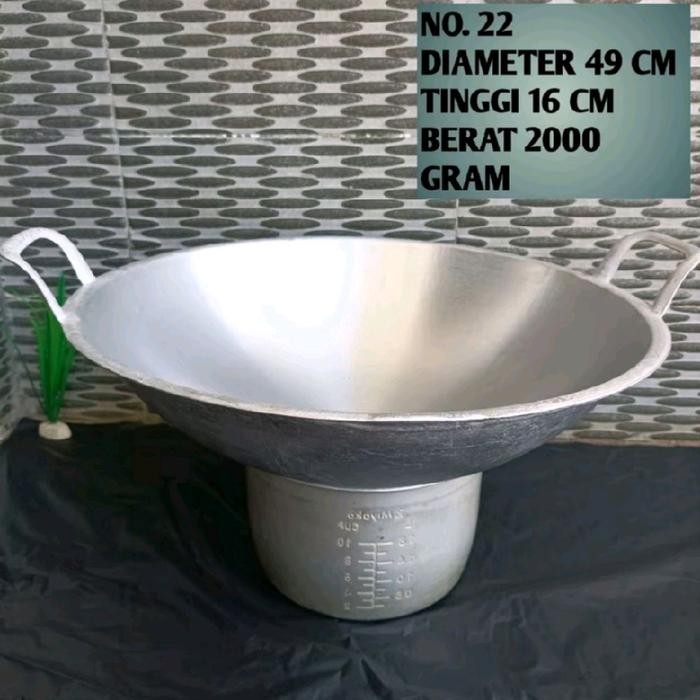 PREMIUM wajan ceper no 22 besar serbaguna untuk memasak