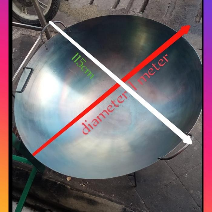 PREMIUM wajan jumbo wajan 1 meter 100 cm wajan baja import