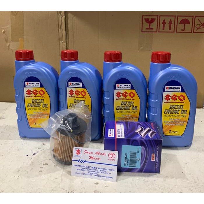 Paket Ganti Oli Ertiga Diesel Full Synthetic + Filter Oli Original Sgp