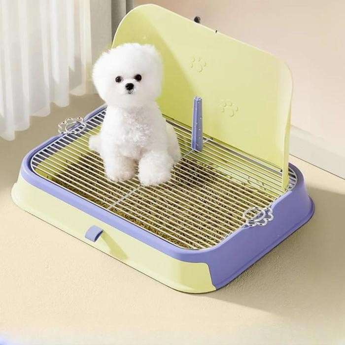PREMIUM Tempat Pipis Anjing Toilet Anjing Dengan Dinding Dog Toilet Pet Tray