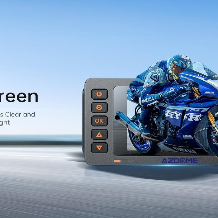 PREMIUM Azdome M600 Dual Camera Motorcycle Dashcam Dash Cam 2 Kamera Motor