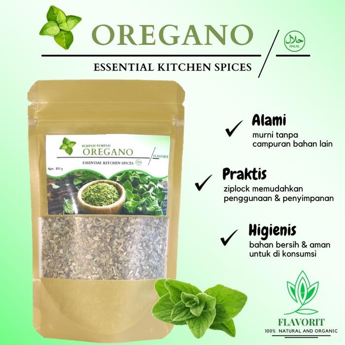 

PREMIUM Bumbu Rempah Daun Oregano Dried Leaves Kering Bumbu Dapur Organik Asli