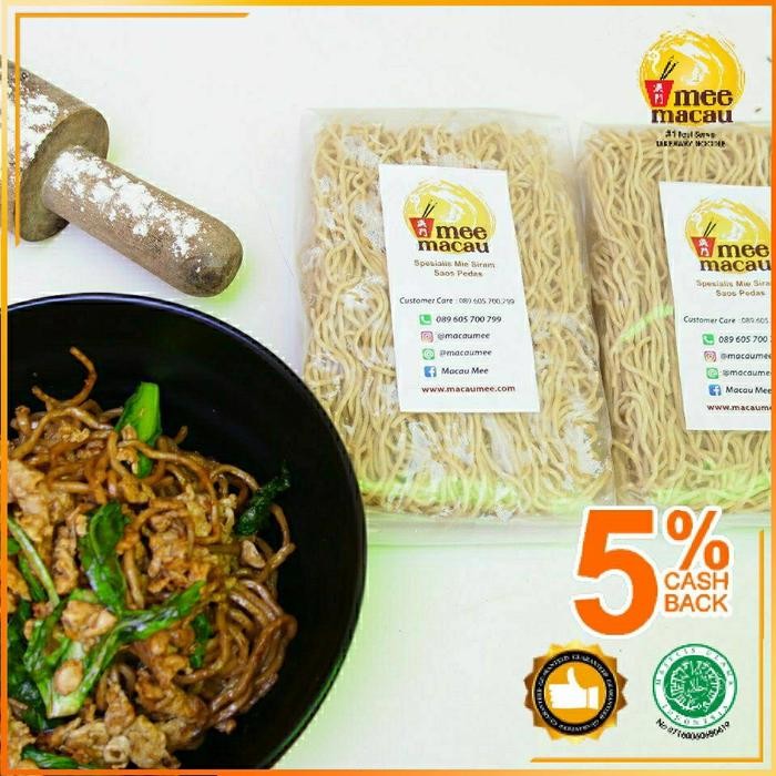 

PREMIUM Mie Kering Goreng Sehat Organik Non MSG Alami Dried Noodle/Low Carb
