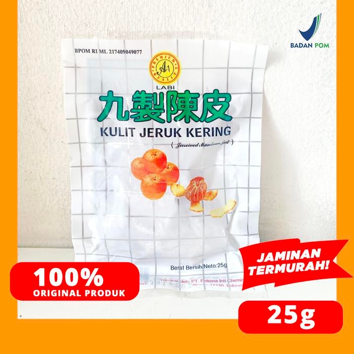 

PREMIUM KULIT JERUK KERING PRESERVED MANDARIN PEEL A1 25 GRAM
