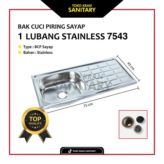 PREMIUM BAK CUCI PIRING MURAH/BAK CUCI PIRING STAINLESS/BAK CUCI PIRING PLUS KRAN BIASA/BAK CUCI