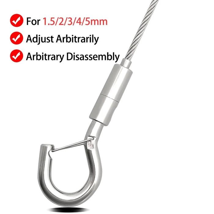 Adjustable Multifunctional Spring Hook Portable Tent Awning Hardware