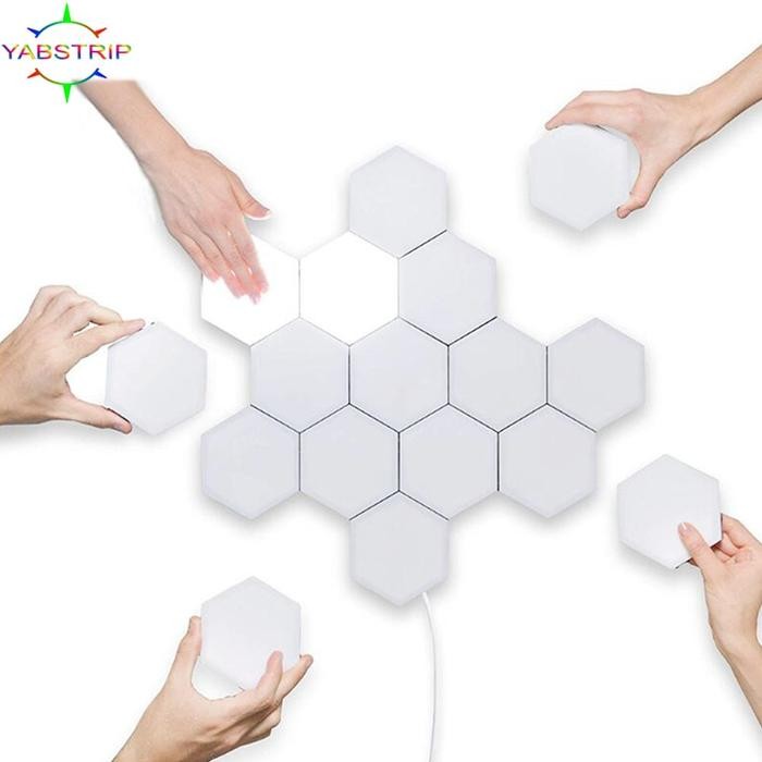 1-10PCS Touch Sensor Sensitive Lighting Hexagonal Atmosphere Quantum