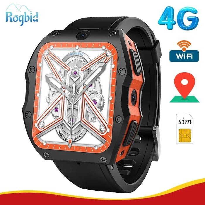Rogbid Model X 4G Android Smart Watch Men 4G LTE 5.0MP 13.0MP Dual