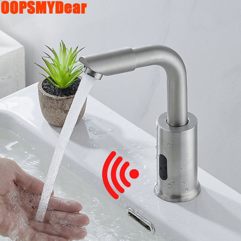 Smart Touchless Faucet Bathroom Infrared Motion Sensor Tap SUS304