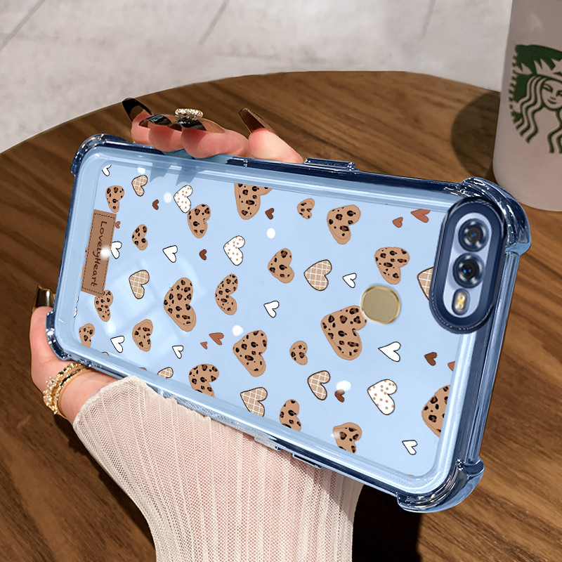 Casing Hp untuk OPPO A7 A5s A12 A12s A11K Case Casing Kesing ceri macan tutul Softcase pelindung sil