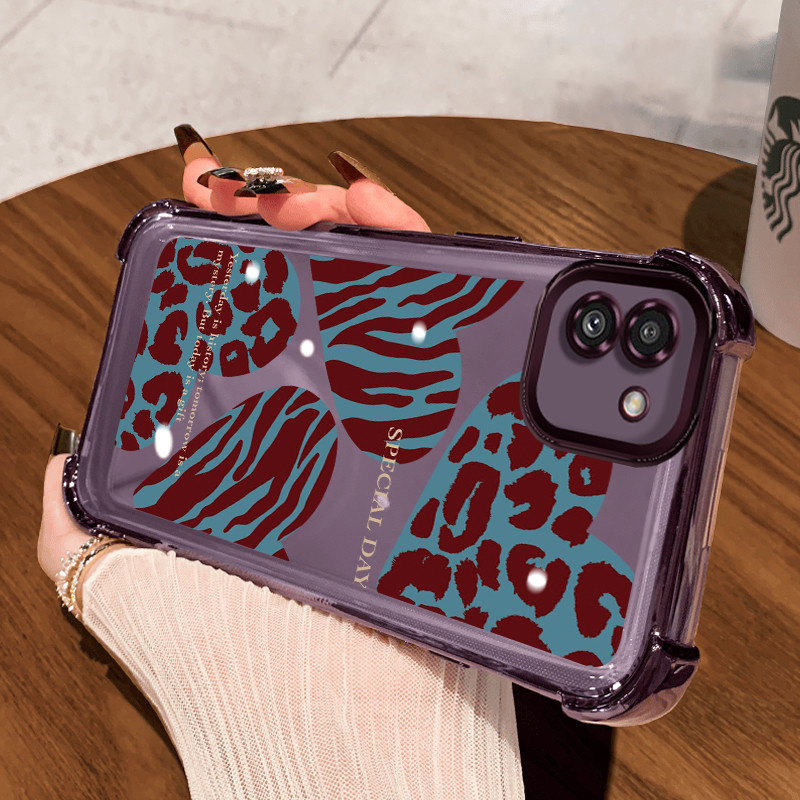 Casing Hp untuk Samsung Galaxy A03 Case Casing Softcase macan tutul cinta Kesing pelindung silikon e