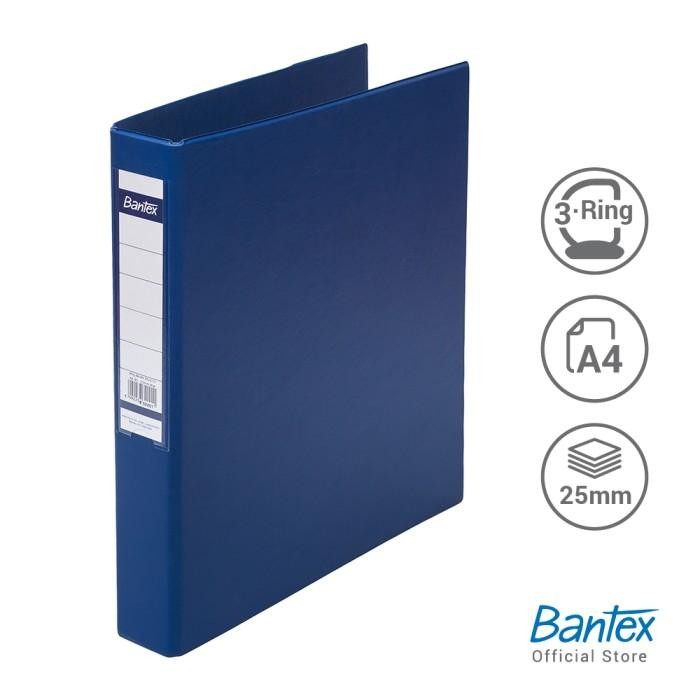 

Ring Binder 3 Ring D 25mm A4 Blue