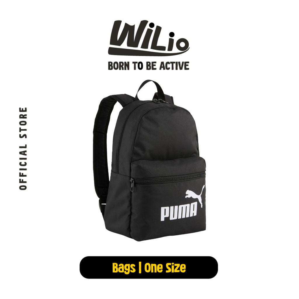 PUMA Phase Small Backpack 09132301 - Tas Ransel Anak (Hitam)