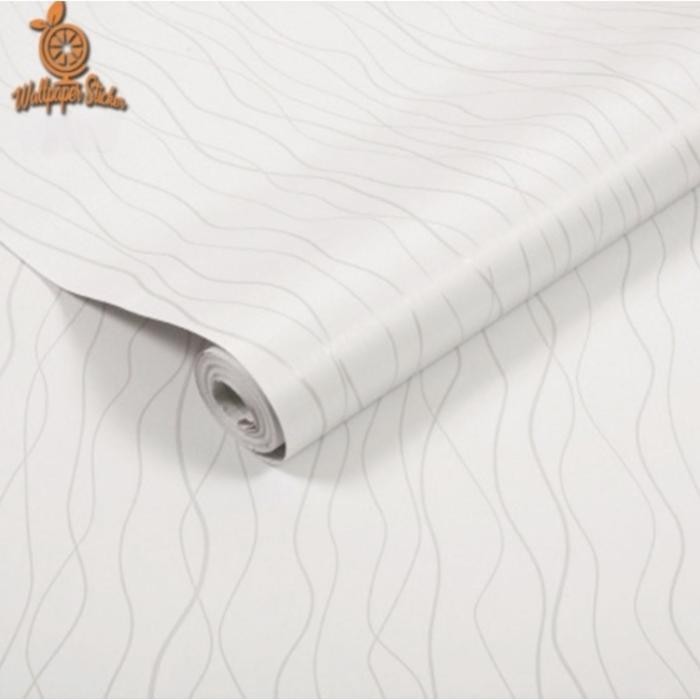 Wallpaper Wallpaper Dinding Dinding Motif Garis Putih 186