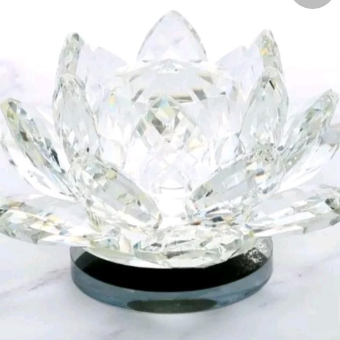 Pajangan Lotus Kristal Capodimonte