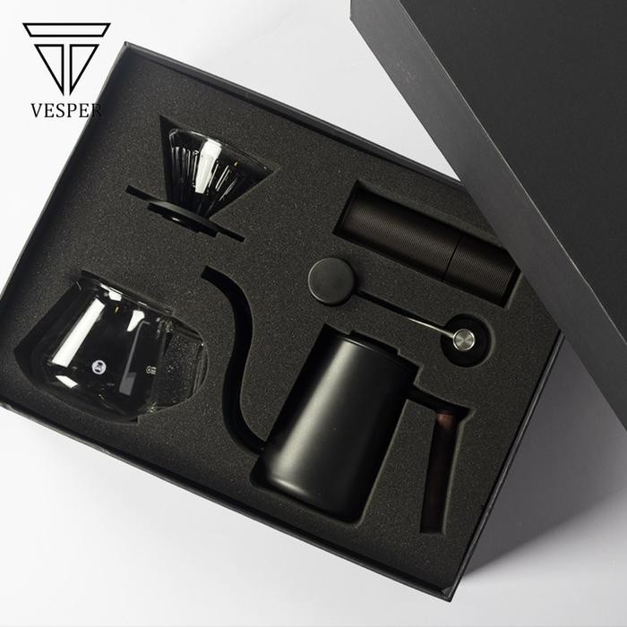 Terlaris Timemore C3 Pour Over Set Fish Youth Black White Hampers Gift Box