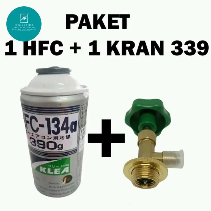 Paket Freon R 134a + Kran pengisian freon