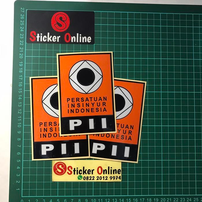 STIKER PII PERSATUAN INSINYUR INDONESIA STICKER CUTTING MOTOR MOBIL