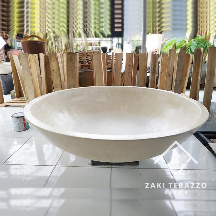 Gardening_Love Pot Teratai Besar Handmade Terazzo