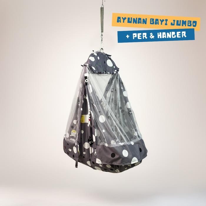 Ayunan Bayi Jumbo Per Hanger kter anak lucu Ayunan set kelambu Set ayunan bayi lengkap Kelambu anti