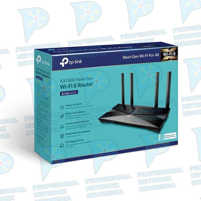 Tp-Link Archer Ax10 Ax1500 Wifi 6 Wireless Router Tplink Ax 10 Ax 1500