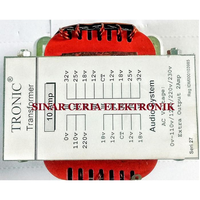 Trafo Tronic 10A Seri 27 Ct-32V+Ct 12-18V