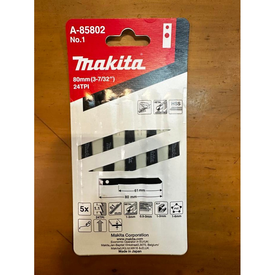 MATA JIGSAW NO. 1 MAKITA ( KEPALA LUBANG)