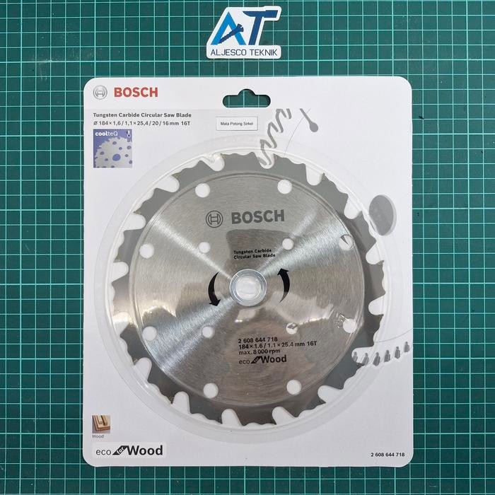 BOSCH MATA GERGAJI KAYU 7 INCH 16T TIPIS TANDUK ECO CIRCULAR SAW BLADE